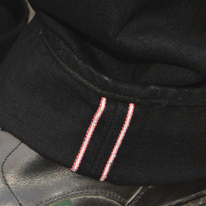 MOMOTARO JEANS "MMJZ1201" #200 CLASSIC TAPERED BLACK ZIPPER  15.7oz