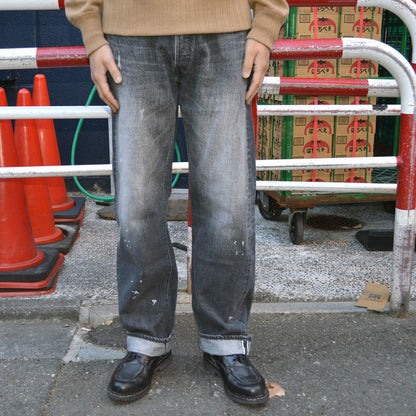 FULL COUNT "0105BKHW" Wide Black Selvedge Denim Dartford