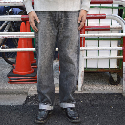 FULL COUNT "0105 BKHW" Wide Black Selvedge Denim Dartford