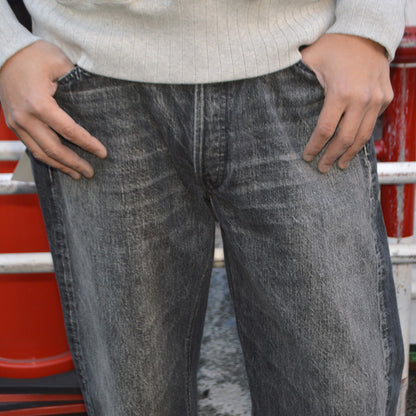 FULL COUNT "0105 BKHW" Wide Black Selvedge Denim Dartford