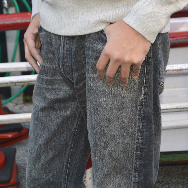 FULL COUNT "0105 BKHW" Wide Black Selvedge Denim Dartford