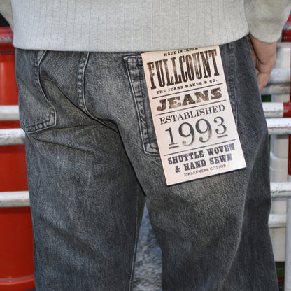 FULL COUNT "0105 BKHW" Wide Black Selvedge Denim Dartford