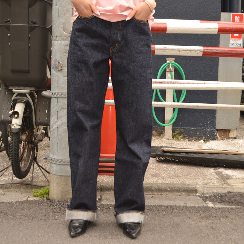 FULL COUNT "0107" Womens Wide Straight Monroe Denim