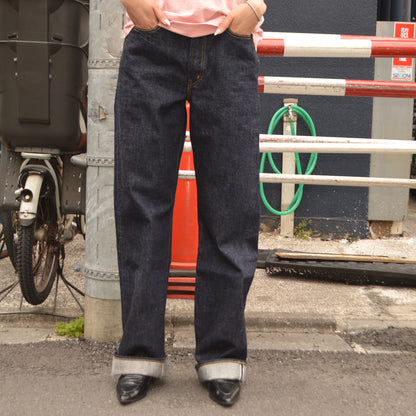 FULL COUNT "0107" Womens Wide Straight Monroe Denim