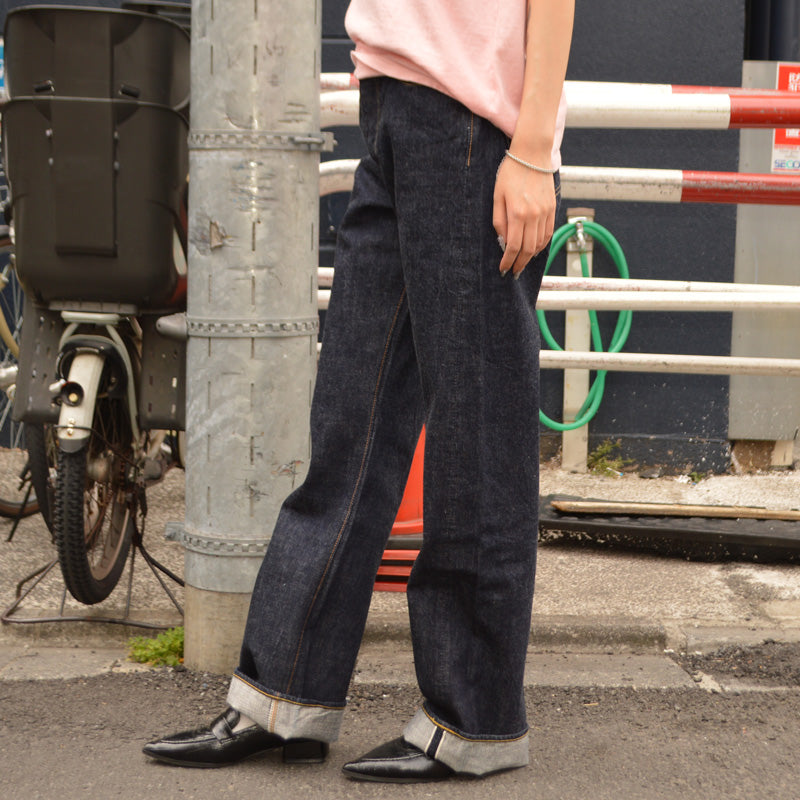 FULL COUNT "0107" Womens Wide Straight Monroe Denim