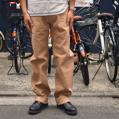 Black Friday!! 30%OFF!! ONI DENIM "022ZR-SCKB" 9.5oz Selvedge Chino khaki Beige denim Relax Straight