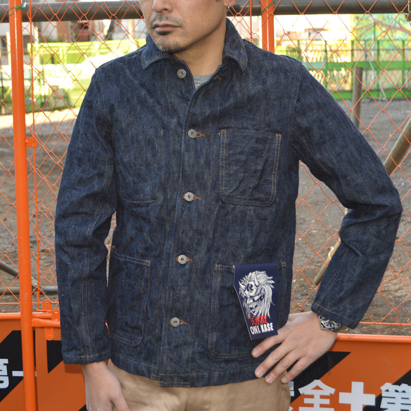 ONI DENIM "03502-ONI KASE" 16oz Natural Indigo ONIKASE Coveralls