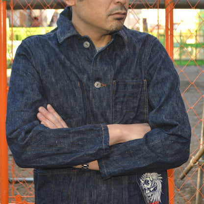 ONI DENIM "03502-ONI KASE" 16oz Natural Indigo ONIKASE Coveralls