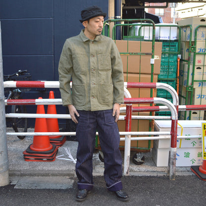 ONI DENIM "03502-OLD18" 18oz Olive Denim Coveralls