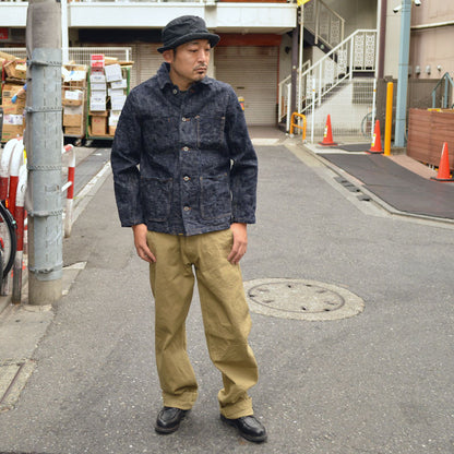 ONI DENIM "03502-ONI Kasuri" 17oz ONI Kasuri Denim Coverall