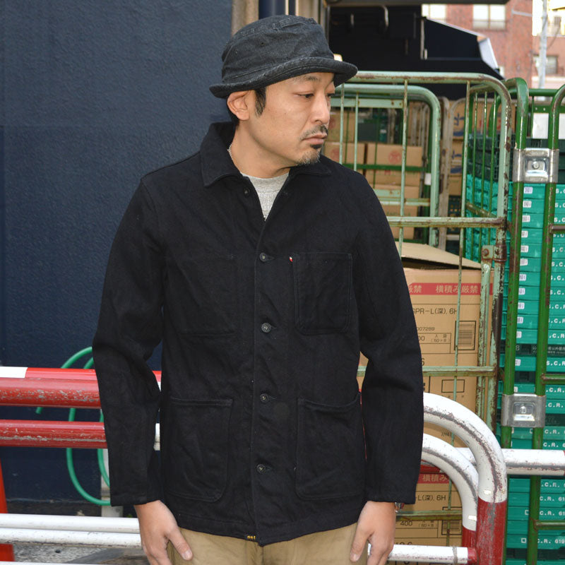 ONI DENIM "03502ZR-BKBK" 0oz Oni Secret Black Denim Coverall