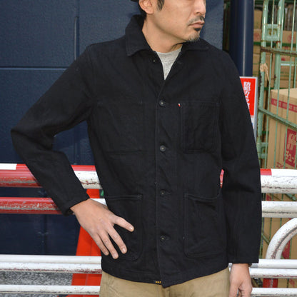 ONI DENIM "03502ZR-BKBK" 0oz Oni Secret Black Denim Coverall