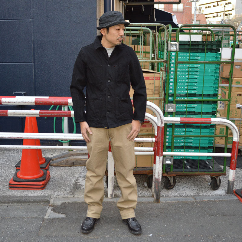 ONI DENIM "03502ZR-BKBK" 0oz Oni Secret Black Denim Coverall