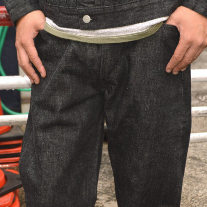 FULL COUNT "1101BK" Straight Black Denim