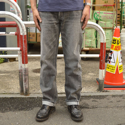 FULL COUNT "1101BKHW" Straight Black Denim Dartford