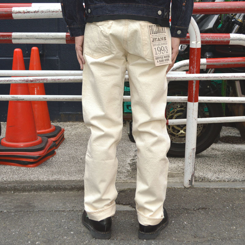 FULL COUNT "1101EC" Straight Ecru Selvedge Denim