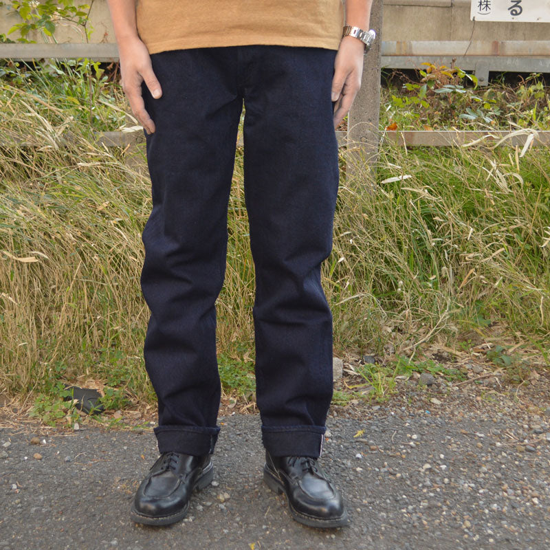 FULL COUNT "1103SRB" 1103 Super Rough Indigo × Black Clean Straight