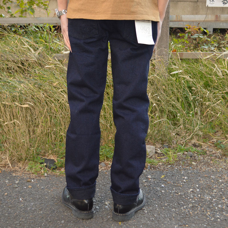 FULL COUNT "1103SRB" 1103 Super Rough Indigo × Black Clean Straight