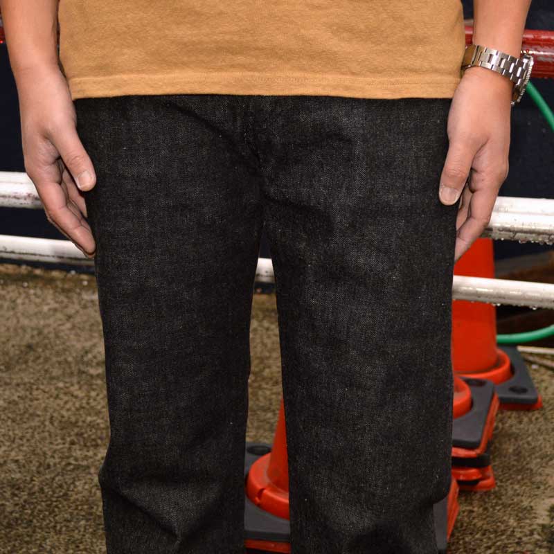 FULL COUNT "1108BK" Slim Straight Black Selvedge Denim