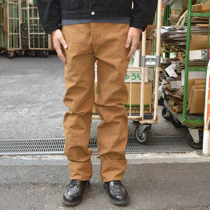 GREENEBAUM OVERALLS (WARE HOUSE) "1228" 1874 3POCKET HEAVY LEATHER BOUND OVERALL (DUCK STRIPE)