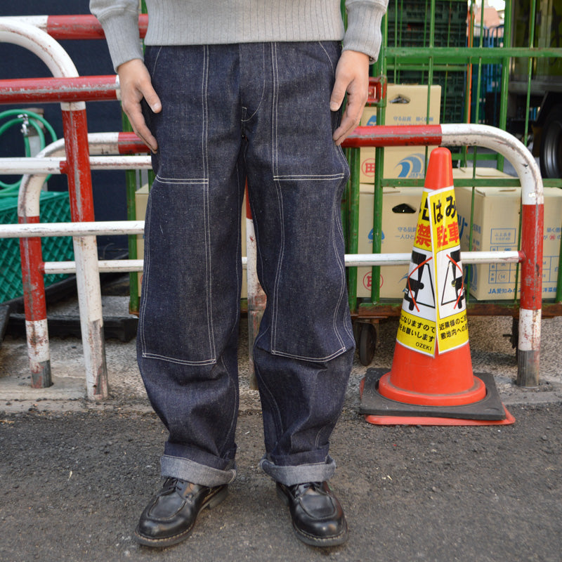 WAREHOUSE "1239" 1930'S WPA DOUBLE KNEE DENIM TROUSERS