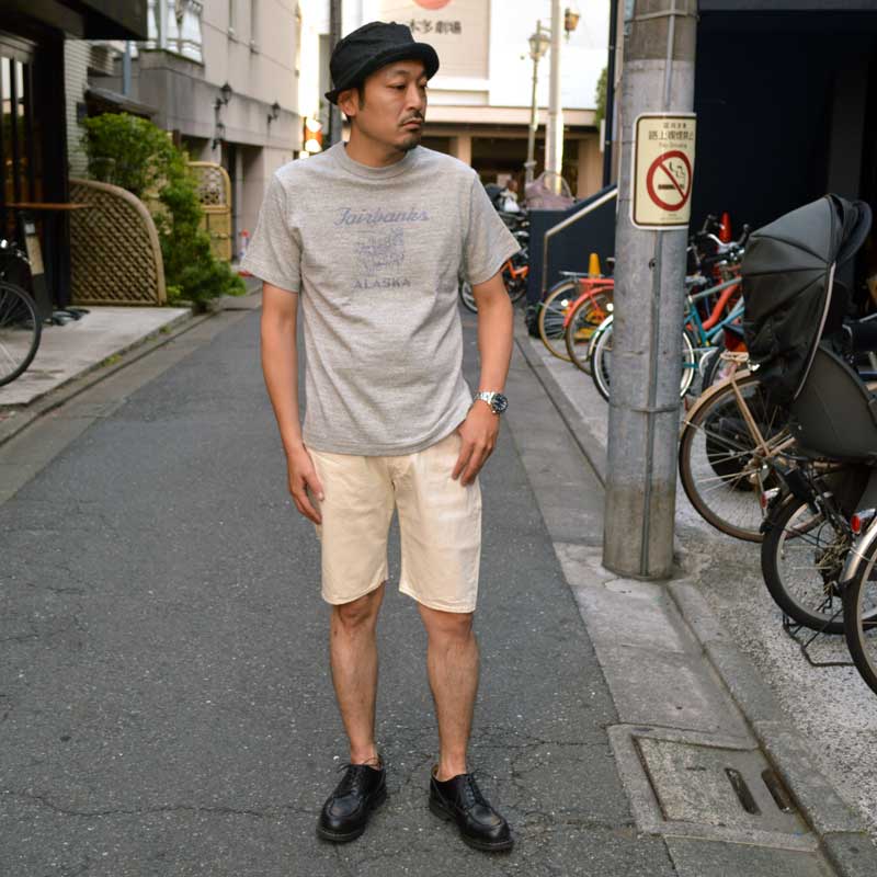 FULL COUNT×BEARS' "1904EC" 5POCKET DENIM SHORTS ECRU