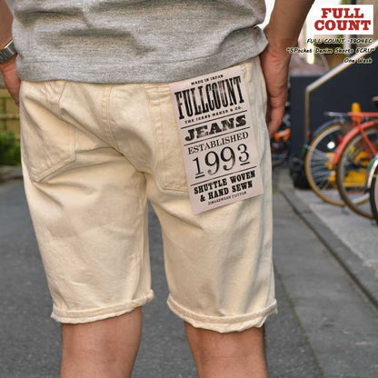 FULL COUNT×BEARS' "1904EC" 5POCKET DENIM SHORTS ECRU