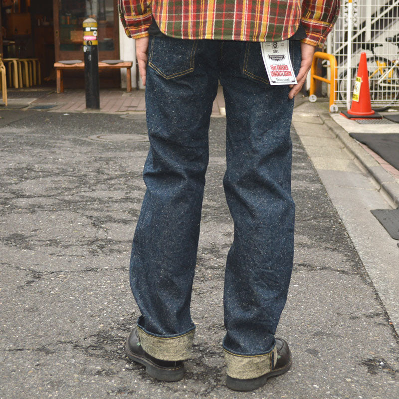 ONI DENIM "200-CCD-Kabuki" 15oz Crushed Concrete Denim kabuki Selvedge Wide Straight