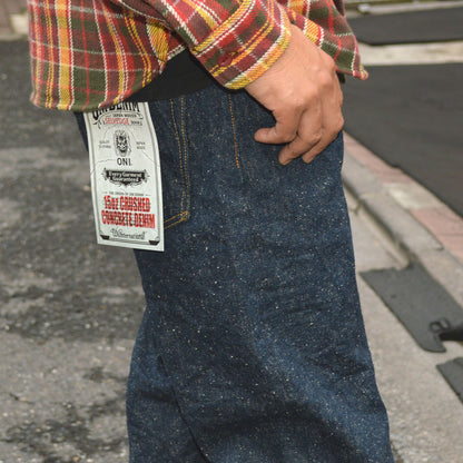 ONI DENIM "200-CCD-Kabuki" 15oz Crushed Concrete Denim kabuki Selvedge Wide Straight