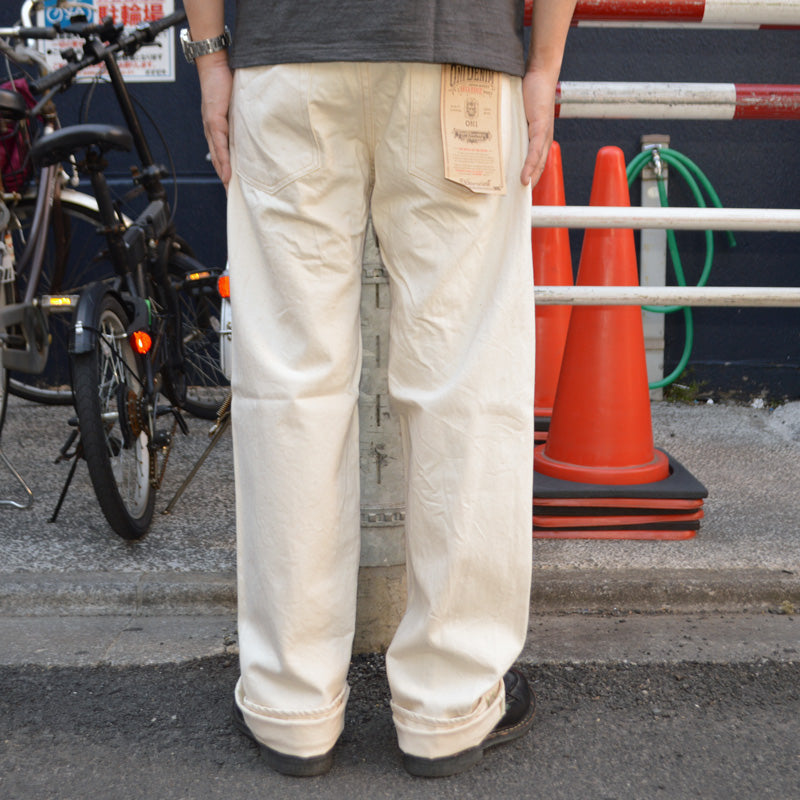 ONI DENIM "200-ECRU" 12.4oz OrganicCotton Selvedge Denim Wide Straight