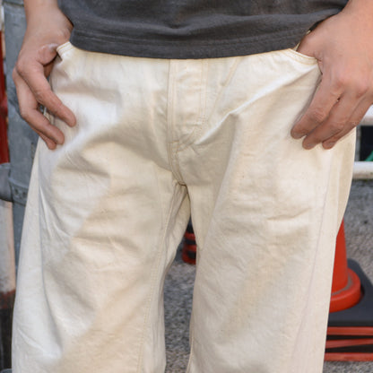 ONI DENIM "200-ECRU" 12.4oz OrganicCotton Selvedge Denim Wide Straight