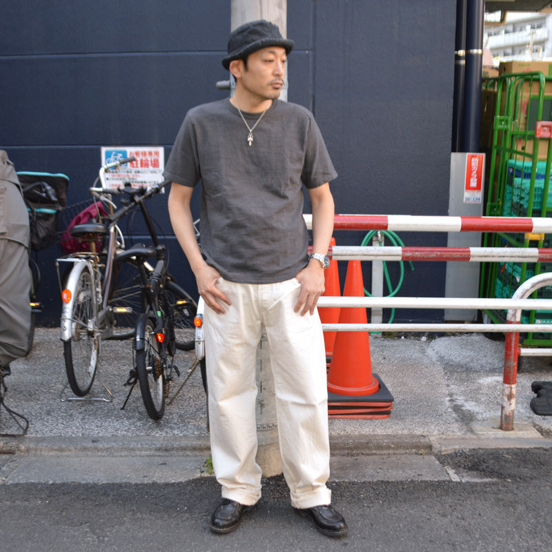 ONI DENIM "200-ECRU" 12.4oz OrganicCotton Selvedge Denim Wide Straight