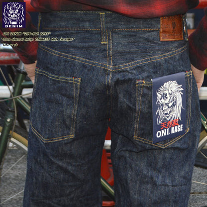 ONI DENIM "200-ONI KASE" 16oz Natural Indigo ONIKASE Wide Straight