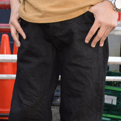 ONI DENIM "200ZR-BKBK" 20oz Secret Black Denim Wide Straight