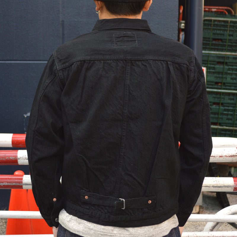 TCB jeans "20's Jacket BKBK" 12.5oz 20's BLACK DENIM JACKET 1st type