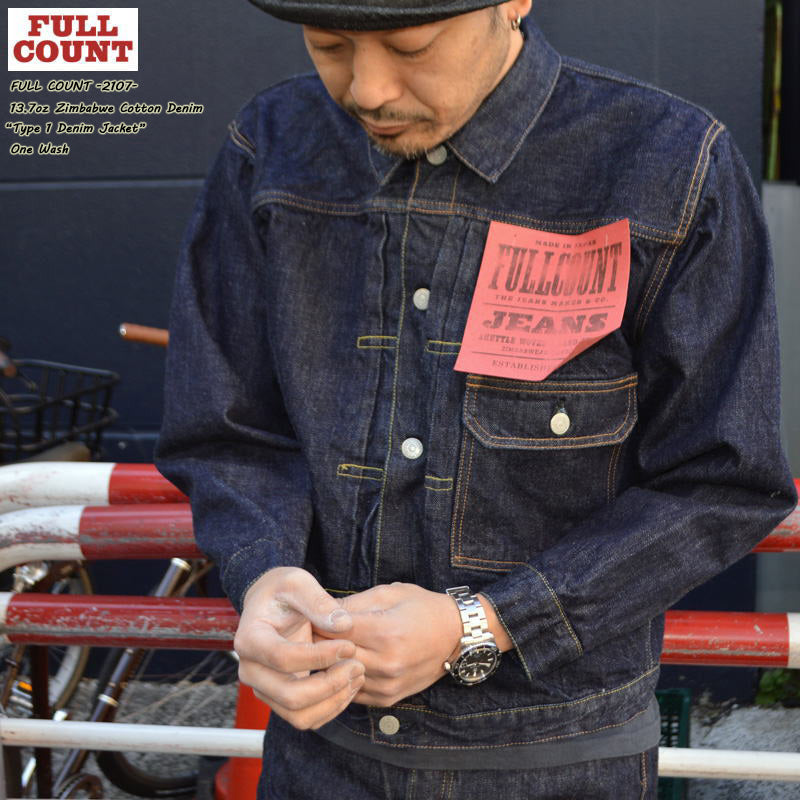 FULL COUNT "2107" 13,7oz Type 1 Denim Jacket