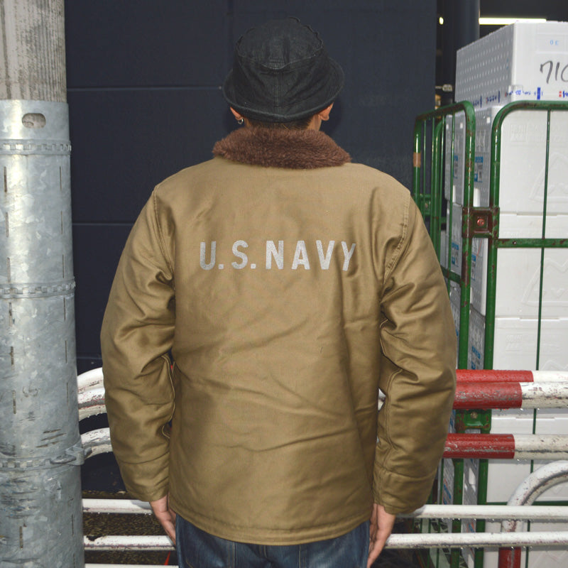 WAREHOUSE "Lot.2181" NAF1168 N-1 WINTER JACKET KHAKI (NXs-1404) USS ROCK AGSS-274 WWII Submarine