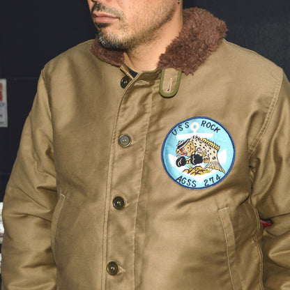 WAREHOUSE "Lot.2181" NAF1168 N-1 WINTER JACKET KHAKI (NXs-1404) USS ROCK AGSS-274 WWII Submarine