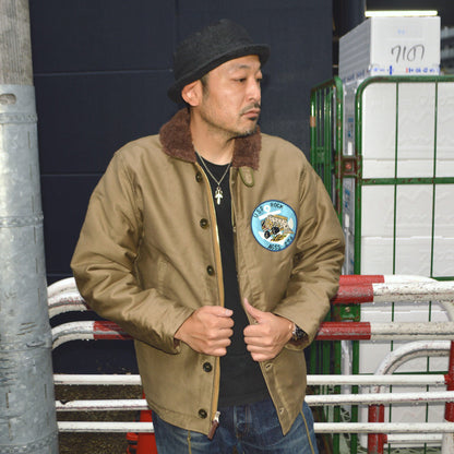 WAREHOUSE "Lot.2181" NAF1168 N-1 WINTER JACKET KHAKI (NXs-1404) USS ROCK AGSS-274 WWII Submarine