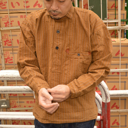 GREENEBAUM OVERALLS (WARE HOUSE) "2213 BR" 1880 HEAVY LEATHER BOUND JUMPER Duck Stripe