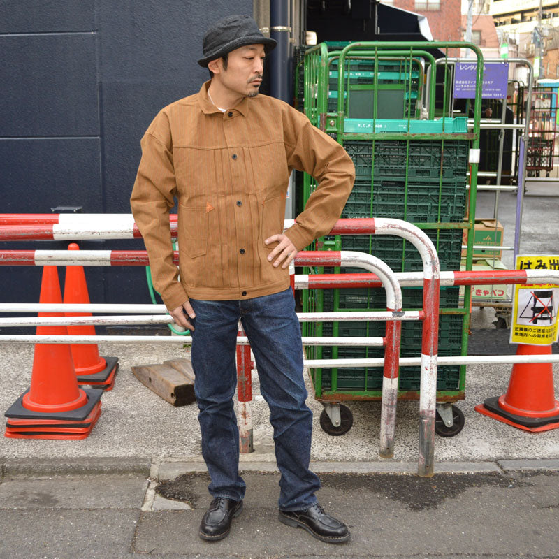 GREENEBAUM OVERALLS (WARE HOUSE) "2214 BR" 1880 HEAVY LEATHER BOUND BROWSE (BROWN STRIPE)