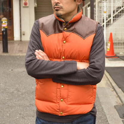 Black Friday!! 30%OFF!! ROCKY MOUNTAIN × WAREHOUSE "2221" NYLON DOWN VEST