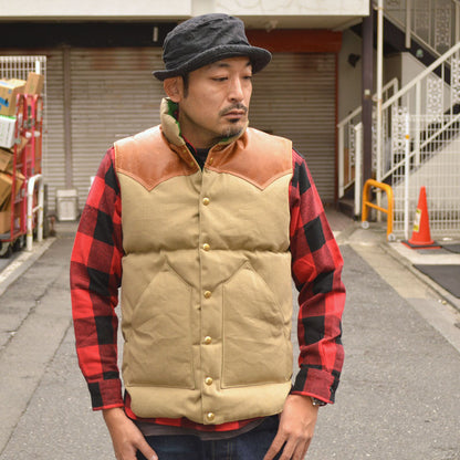 ROCKY MOUNTAIN × WAREHOUSE "2223" CANVAS DOWN VEST