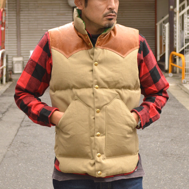 ROCKY MOUNTAIN × WAREHOUSE "2223" CANVAS DOWN VEST