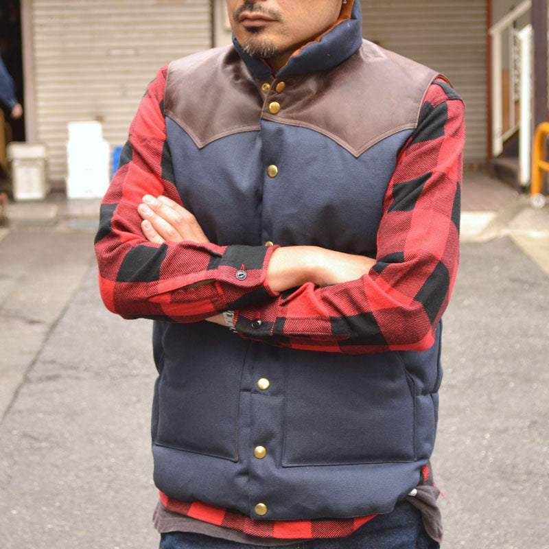 ROCKY MOUNTAIN × WAREHOUSE "2223" CANVAS DOWN VEST