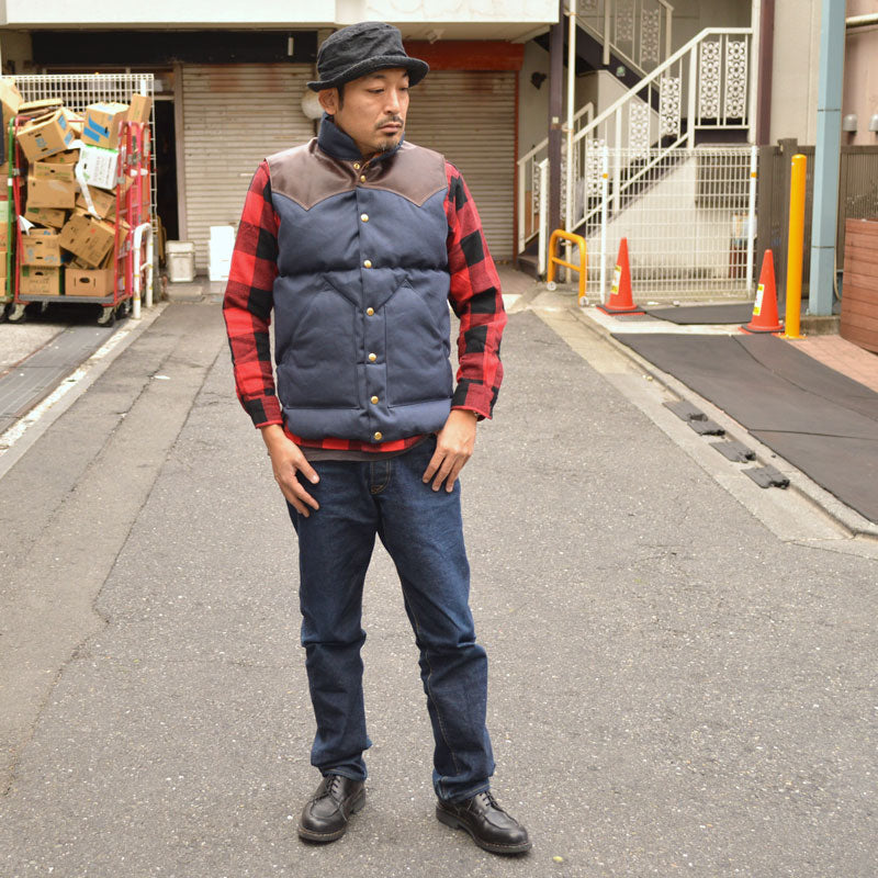 ROCKY MOUNTAIN × WAREHOUSE "2223" CANVAS DOWN VEST