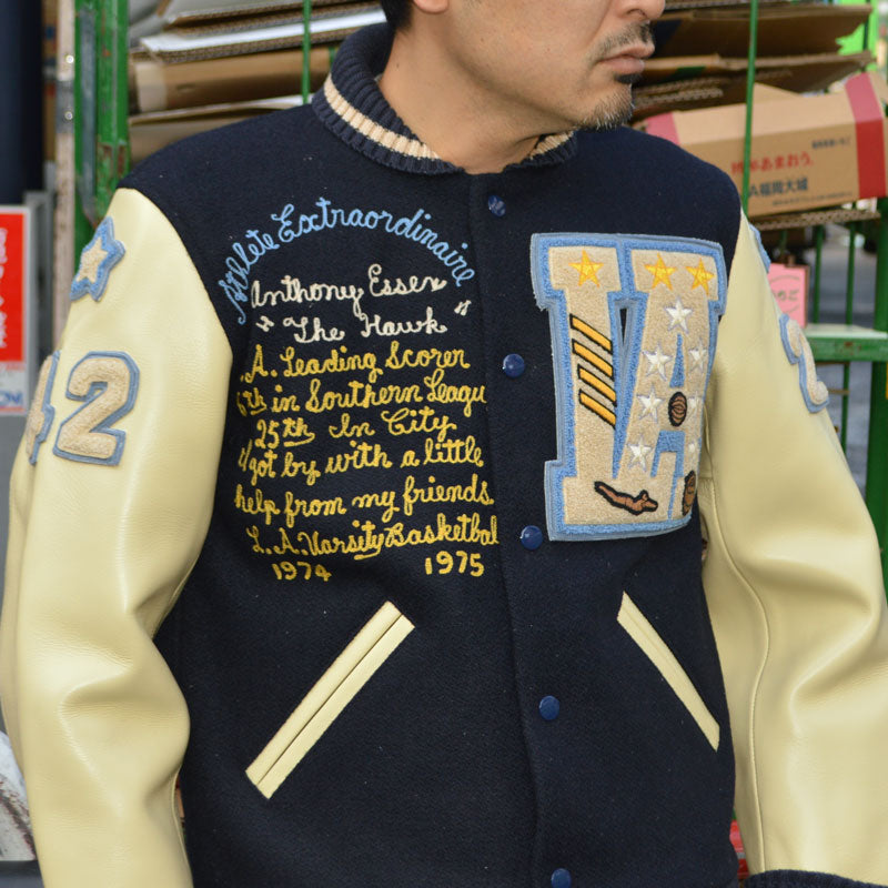 WARE HOUSE "Lot.2229" 1970’S VARSITY AWARD JACKET