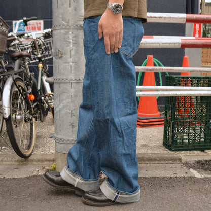 ONI DENIM "222-OFBD" 13.7oz Old Fade Blue Denim Super Wide Straight