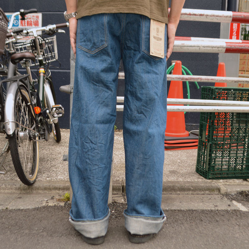 ONI DENIM "222-OFBD" 13.7oz Old Fade Blue Denim Super Wide Straight