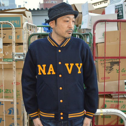 WAREHOUSE "Lot.2240" 1950’s NAVY VARSITY JACKET